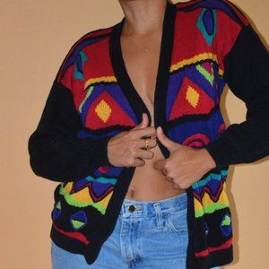 Vintage Multi-Colored Knit Sweater